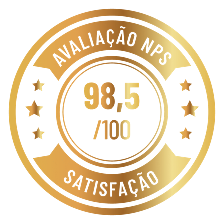 Avaliação NPS 98,5 em 100